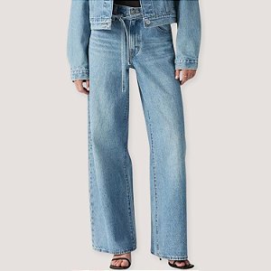 CALÇA LEVIS XL STRAIGHT JEANS BRUTO WIDE FEMININA