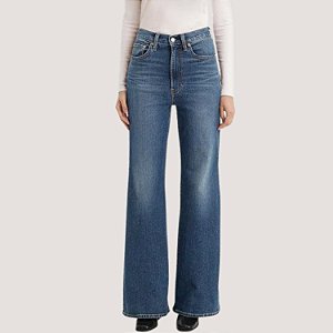 CALÇA LEVIS RIBCAGE JEANS MÉDIO COM ELASTANO FEMININA