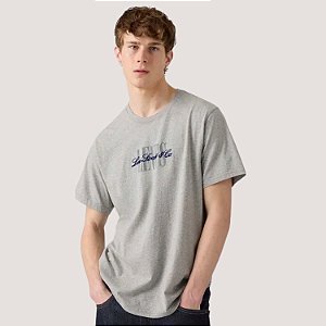 CAMISETA LEVIS MANGA CURTA CINZA COMFORT ALGODÃO MASCULINA