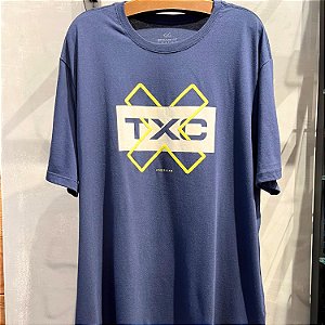 CAMISETA TXC MC COMFORT ALGODÃO AZUL MARINHO MASCULINA
