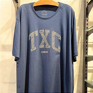 CAMISETA TXC MC COMFORT ALGODÃO AZUL MARINHO MASCULINA