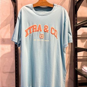 CAMISETA TXC MC COMFORT ALGODÃO AZUL CLARO MASCULINA