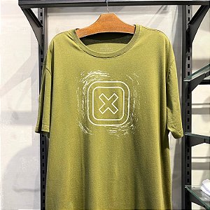 CAMISETA TXC MC COMFORT ALGODÃO VERDE MASCULINA