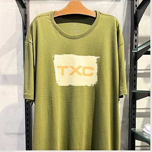 CAMISETA TXC MC COMFORT ALGODÃO VERDE MASCULINA