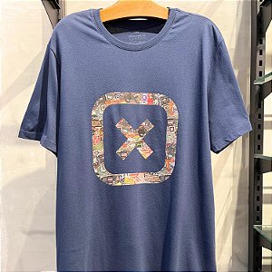 CAMISETA TXC MC COMFORT ALGODÃO AZUL MARINHO MASCULINA