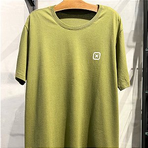 CAMISETA TXC MC COMFORT ALGODÃO VERDE MILITAR MASCULINA