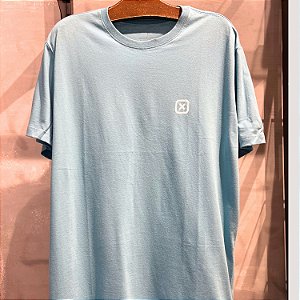 CAMISETA TXC MC COMFORT ALGODÃO  AZUL CLARO MASCULINA