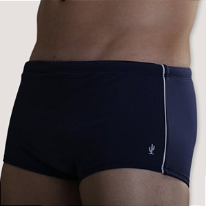 SUNGA DESERT POLIAMIDA BOXER  LISA  AZUL MARINHO MASCULINA