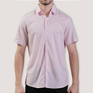 CAMISA DESERT MC SLIM LINHO ROSA MASCULINO