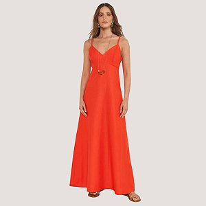 VESTIDO COLCCI REGATA VISCOSE VERMELHO FEMININO