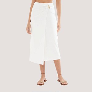 SAIA COLCCI MISTA MIDI LONGA OFF WHITE FEMININA