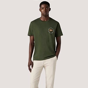 CAMISETA LEVIS MC SLIM ALGODÃO SILK VERDE MASCULINA