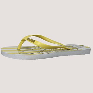 CHINELO COLCCI DEDO ACQUA AMARELO CALRO ESTAMPADO  FEMININO