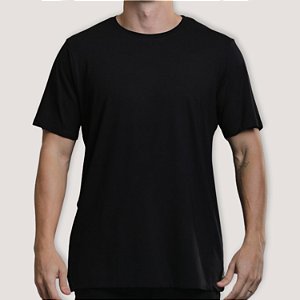 CAMISETA DESERT MC COMFORT ALGODÃO PIMA PRETO MASCULINA