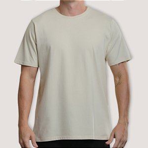 CAMISETA DESERT MC COMFORT ALGODÃO PIMA OFF WHITE MASCULINA