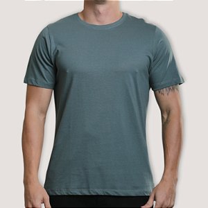 CAMISETA DESERT MC COMFORT ALGODÃO PIMA VERDE MASCULINA