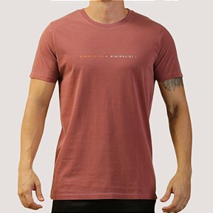 CAMISETA DESERT MC COMFORT ALGODÃO E ELASTANO MARROM MASCULINA