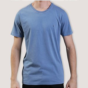 CAMISETA DESERT MC COMFORT ALGODÃO AZUL JEANS MASCULINA