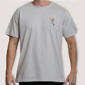 CAMISETA DESERT MC COMFORT ALGODÃO SILKADA BEGE MASCULINA