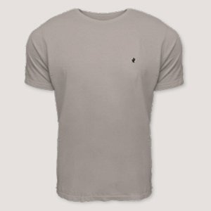 CAMISETA DESERT MC COMFORT ALGODÃO BEGE ESCURO MASCULINA