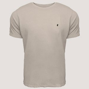 CAMISETA DESERT MC COMFORT ALGODÃO BEGE MASCULINA