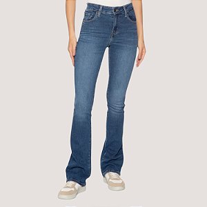 CALÇA LEVIS 725 JEANS ESCURO COM ELASTANO FEMININA