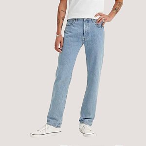 CALÇA LEVIS 501 JEANS MEDIO BRUTO TRADICIONAL MASCULINA
