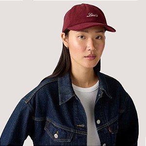BONE LEVIS BRIM  ABA CURVA VINHO UNISEX