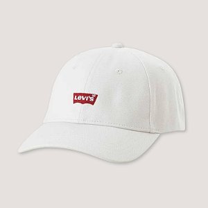 BONE LEVIS BRIM CURVA BRANCO LOGO UNISEX