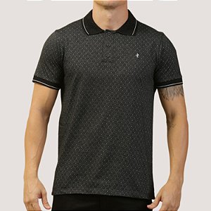POLO DESERT MC COMFORT PIQUET  PRETO MASCULINO