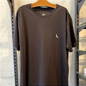 CAMISETA RESERVA MC COMFORT ALGODÃO PRETA MASCULINA