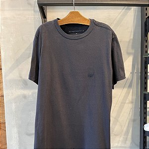 CAMISETA AEROPOSTALE MC COMFORT ALGODÃO AZUL MARINHO MASCULINA