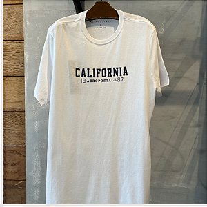 CAMISETA AEROPOSTALE MC COMFORT ALGODÃO BRANCO MASCULINA