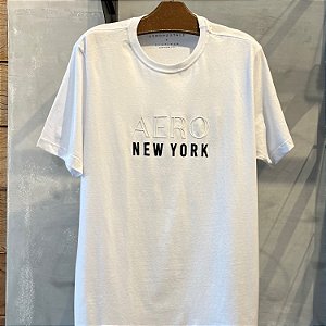CAMISETA AEROPOSTALE MC COMFORT ALGODÃO BRANCO MASCULINA
