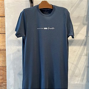 CAMISETA AEROPOSTALE MC COMFORT ALGODÃ AZUL MARINHO MASCULINA