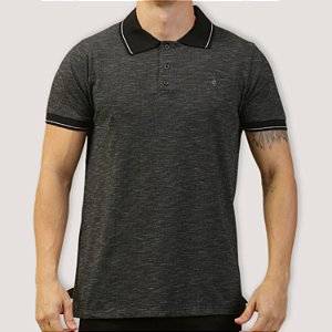 POLO DESERT MC COMFORT PIQUET ALGODÃO MESCLA MASCULINA