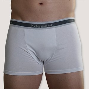 KIT 2 CUECAS DESERT ALGODÃO BOXER LISA BRANCO MASCULINA