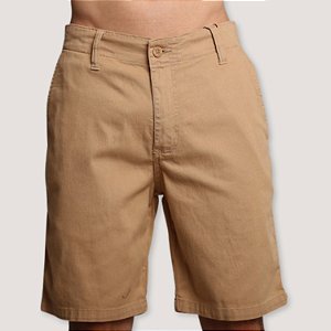 BERMUDA DESERT BRIM COM ELASTANO ESPORTE FINO BEGE MASCULINA