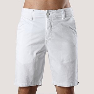 BERMUDA DESERT BRIM ELASTANO ESPORTE BRANCO MASCULINA
