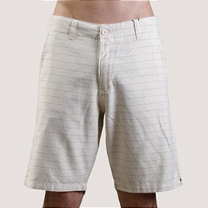 BERMUDA DESERT BRIM ELASTANO SLIM LISTRADA MASCULINA