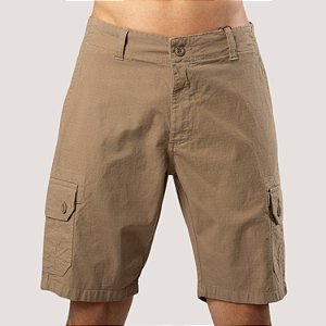 BERMUDA DESERT BRIM ELASTANO CARGO BEGE MASCULINA