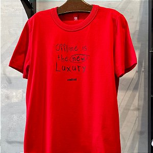 BLUSA COLCCI MC T-SHIRT VERMELHA FEMININA