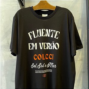 BLUSA COLCCI MC T-SHIRT PRETO FEMININA