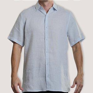 CAMISA DESERT MC SLIM ALGODÃO AZUL CLARO MASCULINO