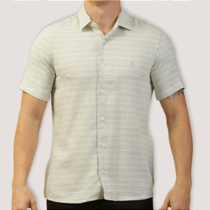 CAMISA DESERT MC SLIM ALGODÃO LISTRADO MASCULINO