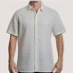 CAMISA DESERT MC SLIM LINHO OFF WHITE MASCULINO