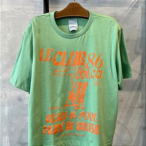 BLUSA COLCCI MC T-SHIRT ALGODAO VERDE FEMININA