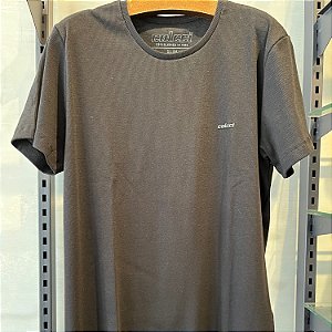 CAMISETA COLCCI MC SLIM CANELADA PRETO MASCULINA