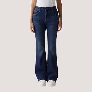 CALÇA LEVIS 726 JEANS ESCURO COM ELASTANO FEMININA