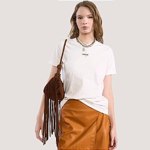 BLUSA COLCCI MANGA CURTA T-SHIRT OFFWHITE FEMININO ADULTO